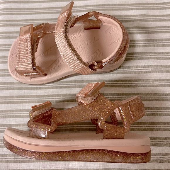 Mini Melissa Baby Girl Jelly Sandals - PINK GLITTER - Picture 2 of 5
